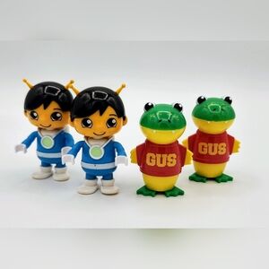 Ryan's World- Two 3" Blue Alien Ryan and Two 3" Gus figurines